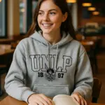 Buzo Capucha Universitario Gris