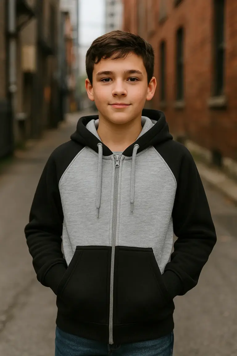 Campera Ranglan Negra - Niño