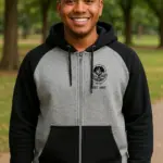 Campera Ranglan Universitaria Negra