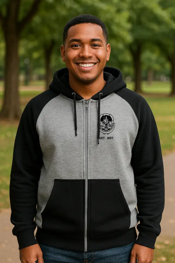 Campera Ranglan Universitaria Negra