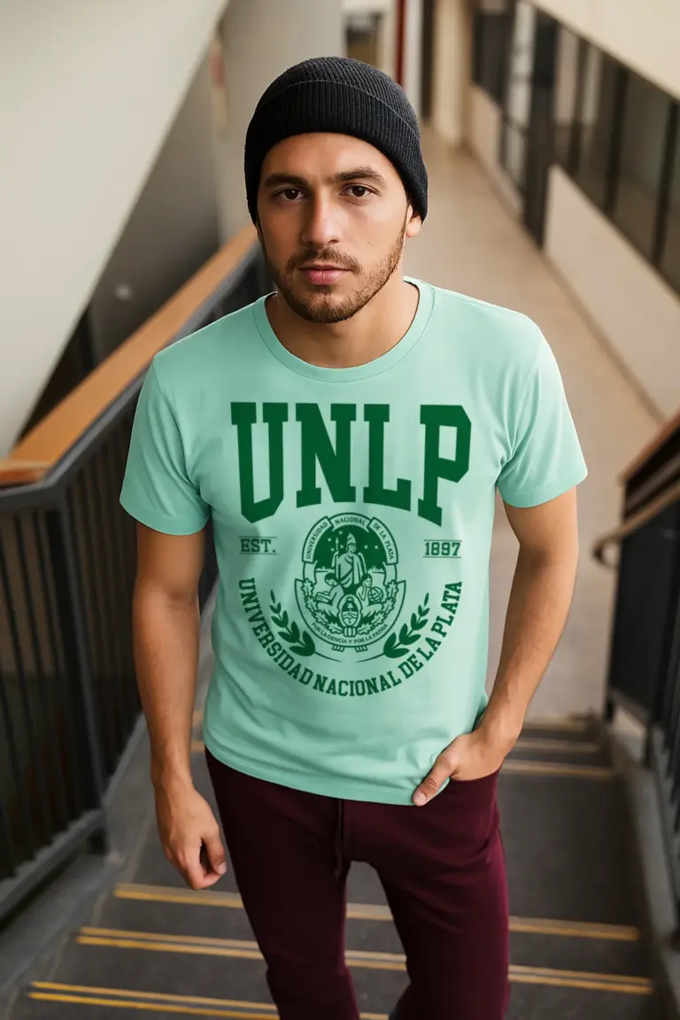 Remera Verde Universitaria